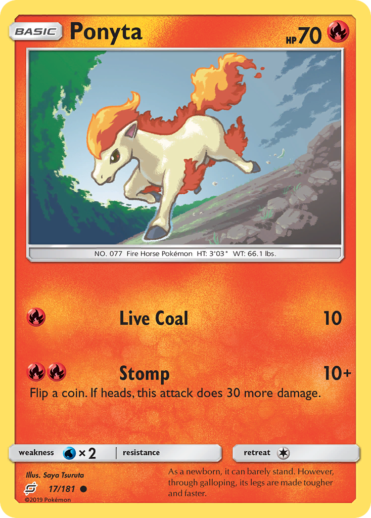 Ponyta (17/181) [Sun & Moon: Team Up] | RetroPlay Games