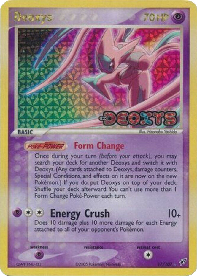 Deoxys (17/107) (Stamped) [EX: Deoxys] | RetroPlay Games