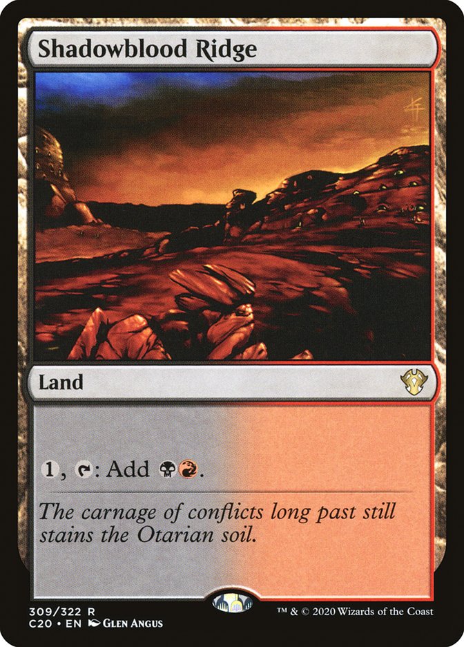 Shadowblood Ridge [Commander 2020] | RetroPlay Games