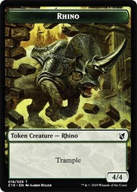 Rhino // Egg Double-sided Token [Commander 2019 Tokens] | RetroPlay Games