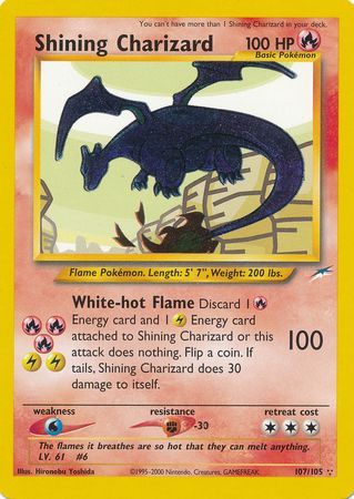 Shining Charizard (107/105) [Neo Destiny Unlimited] | RetroPlay Games