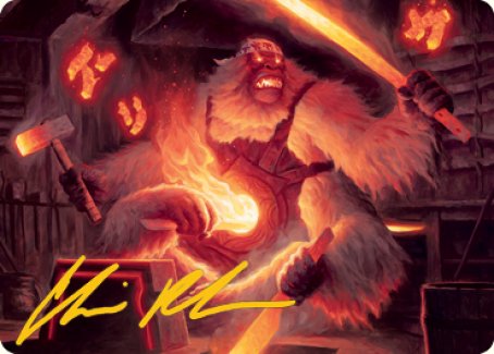 Kami of Industry Art Card (Gold-Stamped Signature) [Kamigawa: Neon Dynasty Art Series] | RetroPlay Games