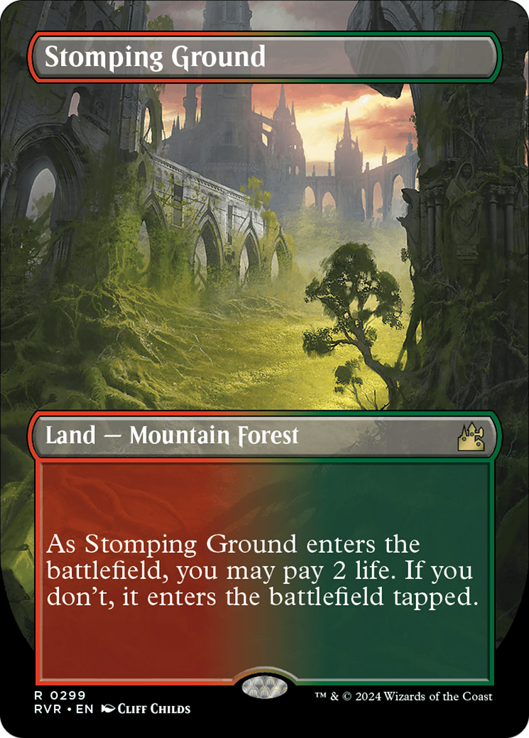 Stomping Ground (Borderless) [Ravnica Remastered] | RetroPlay Games