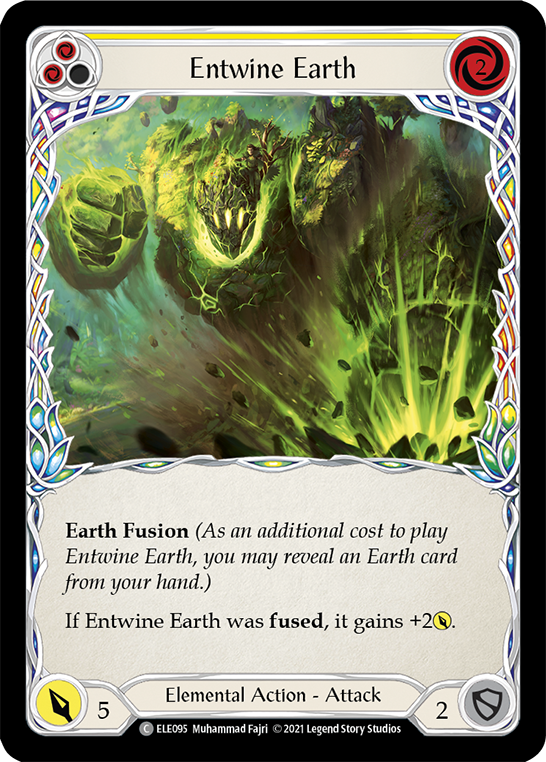 Entwine Earth (Yellow) [ELE095] (Tales of Aria)  1st Edition Rainbow Foil | RetroPlay Games