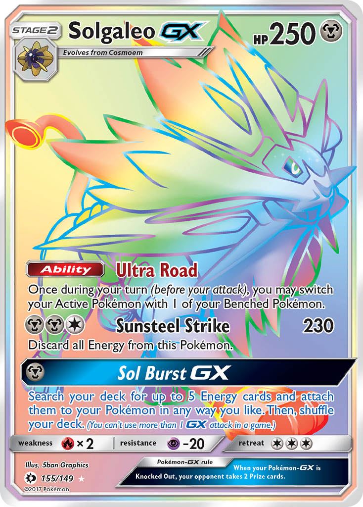 Solgaleo GX (155/149) [Sun & Moon: Base Set] | RetroPlay Games