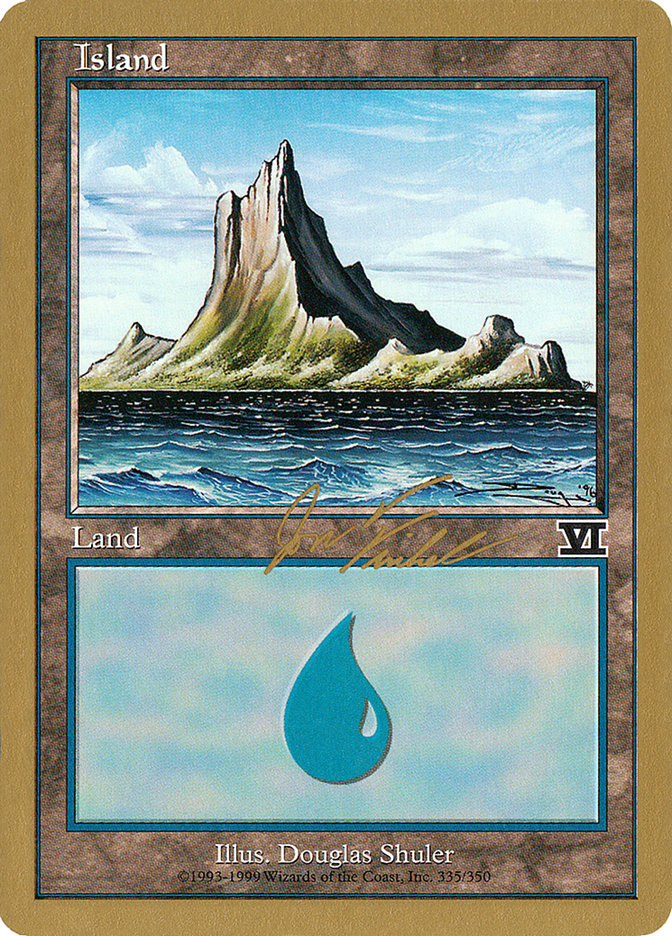 Island (jf335) (Jon Finkel) [World Championship Decks 2000] | RetroPlay Games