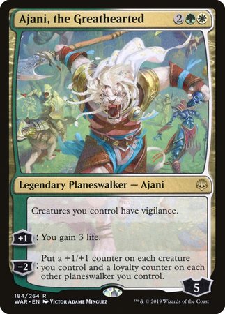 Ajani, the Greathearted [War of the Spark Promos] | RetroPlay Games
