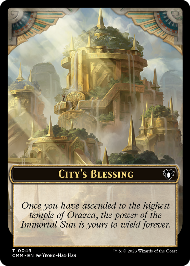 City's Blessing // Construct (0075) Double-Sided Token [Commander Masters Tokens] | RetroPlay Games