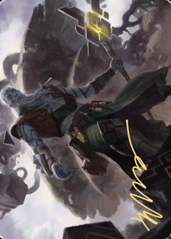 Orah, Skyclave Hierophant Art Card (Gold-Stamped Signature) [Zendikar Rising Art Series] | RetroPlay Games
