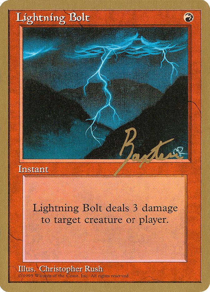 Lightning Bolt (George Baxter) [Pro Tour Collector Set] | RetroPlay Games