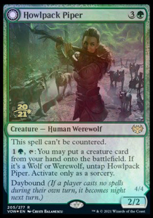 Howlpack Piper // Wildsong Howler [Innistrad: Crimson Vow Prerelease Promos] | RetroPlay Games