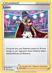 Leon (154/185) (Theme Deck Exclusive) [Sword & Shield: Vivid Voltage] | RetroPlay Games