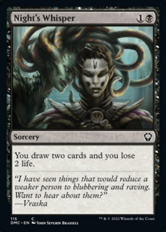 Night's Whisper [Dominaria United Commander] | RetroPlay Games
