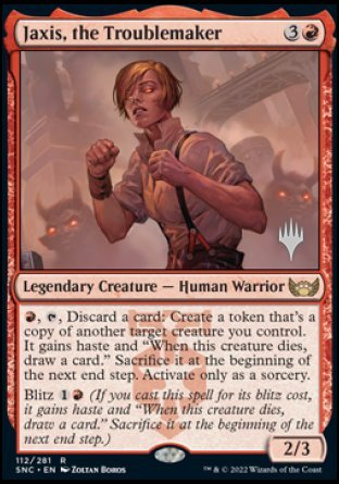 Jaxis, the Troublemaker (Promo Pack) [Streets of New Capenna Promos] | RetroPlay Games
