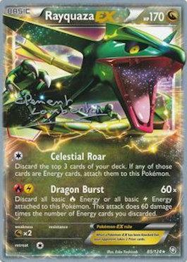 Rayquaza EX (85/124) (Anguille Sous Roche - Clement Lamberton) [World Championships 2013] | RetroPlay Games