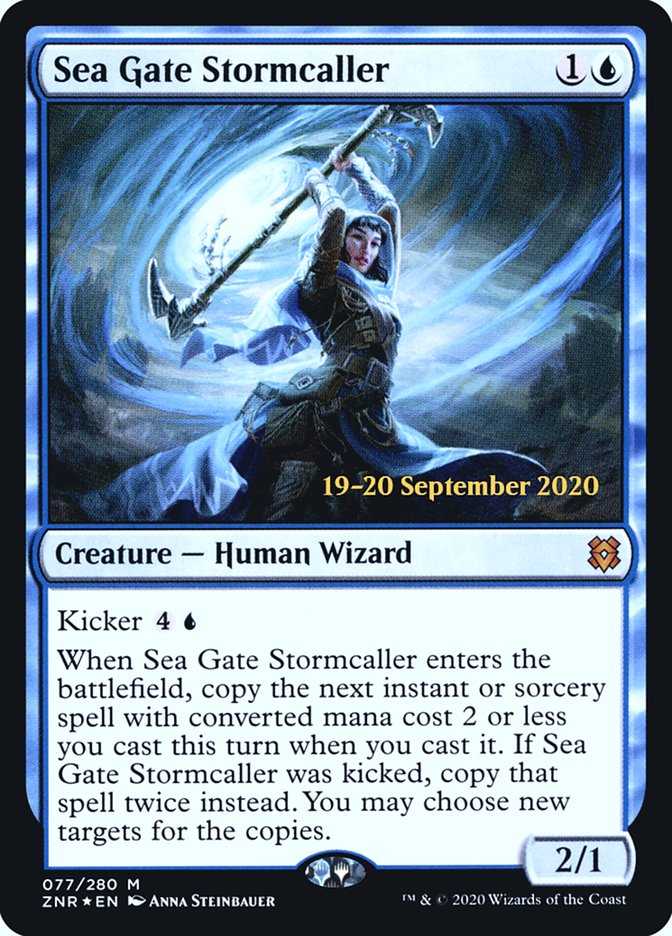 Sea Gate Stormcaller  [Zendikar Rising Prerelease Promos] | RetroPlay Games