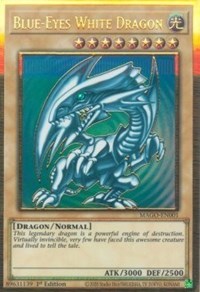 Blue-Eyes White Dragon [MAGO-EN001] Gold Rare | RetroPlay Games