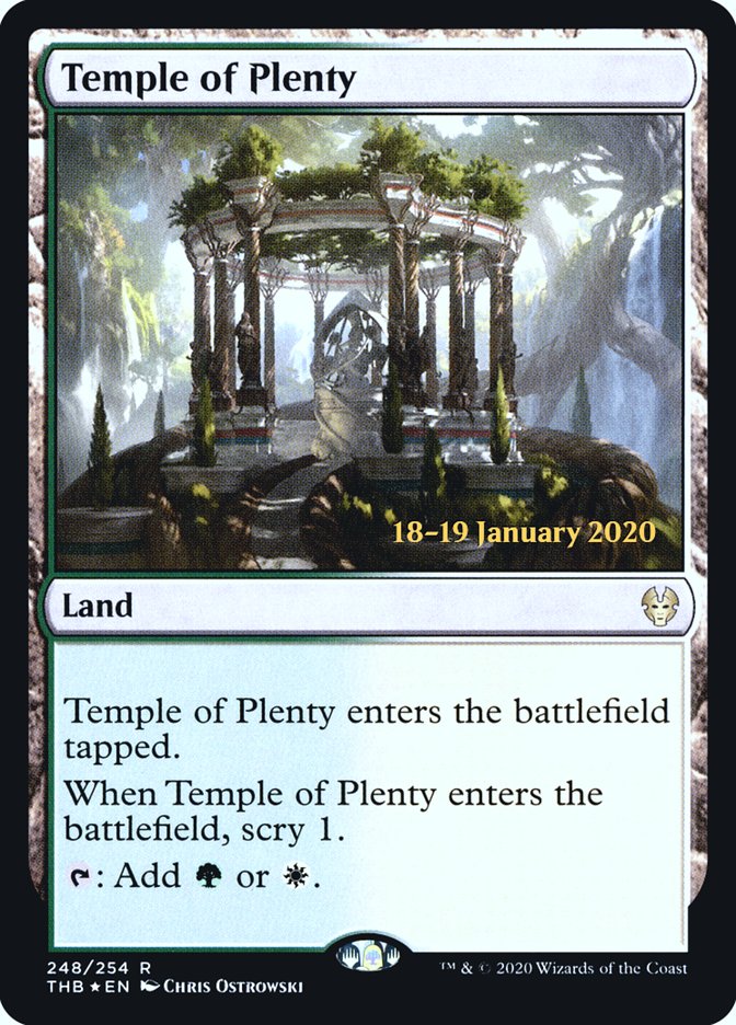 Temple of Plenty [Theros Beyond Death Prerelease Promos] | RetroPlay Games