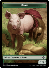 Boar // Merfolk (0005) Double-Sided Token [The Lost Caverns of Ixalan Commander Tokens] | RetroPlay Games