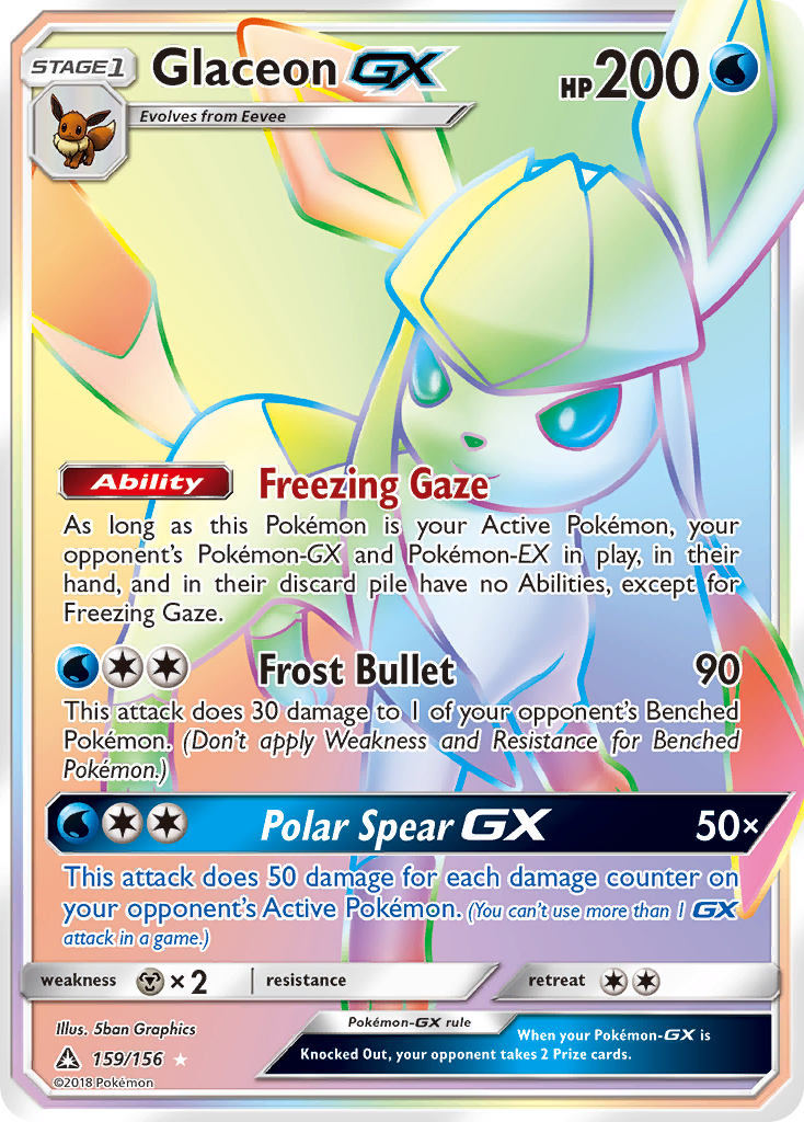 Glaceon GX (159/156) [Sun & Moon: Ultra Prism] | RetroPlay Games