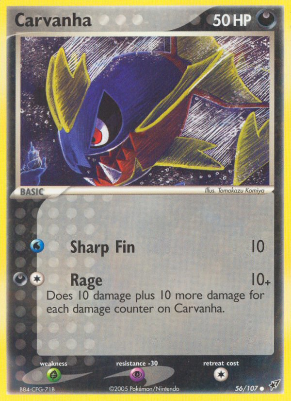 Carvanha (56/107) [EX: Deoxys] | RetroPlay Games