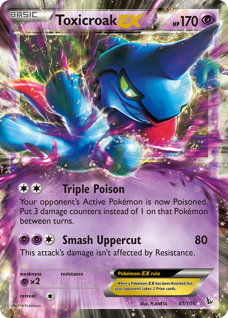 Toxicroak EX (41/106) [XY: Flashfire] | RetroPlay Games