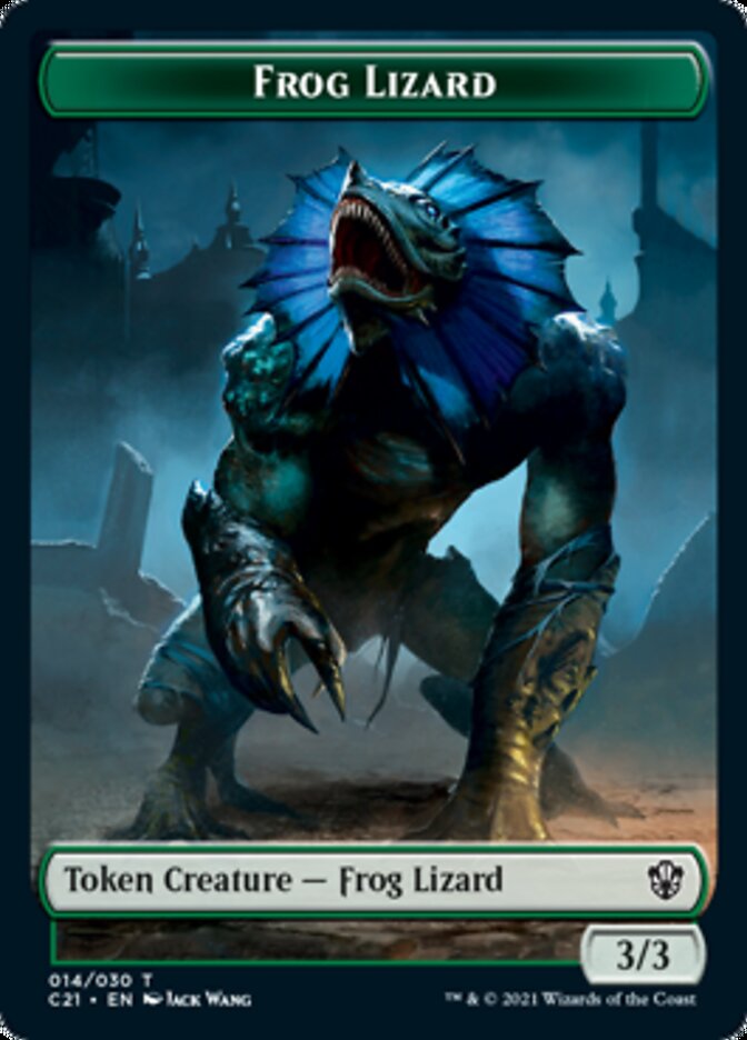 Frog Lizard // Elephant Token [Commander 2021 Tokens] | RetroPlay Games