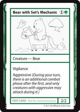 Bear with Set's Mechanic (2021 Edition) [Mystery Booster Playtest Cards] | RetroPlay Games
