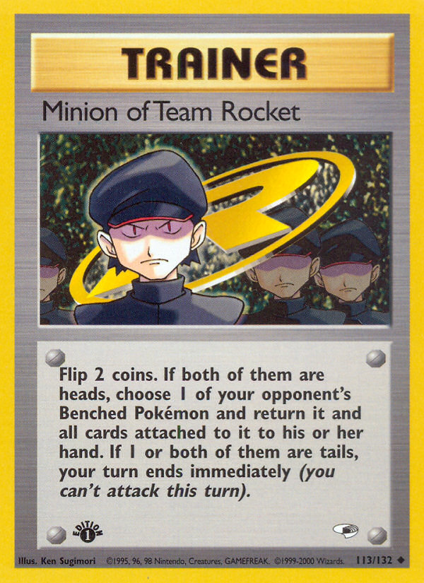 Minion of Team Rocket (113/132) [Gym Heroes 1st Edition] | RetroPlay Games