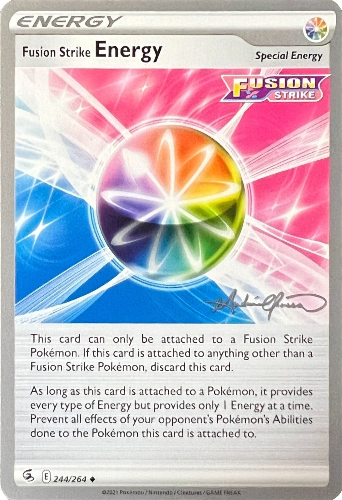 Fusion Strike Energy (244/264) (The Shape of Mew - Andre Chiasson) [World Championships 2022] | RetroPlay Games