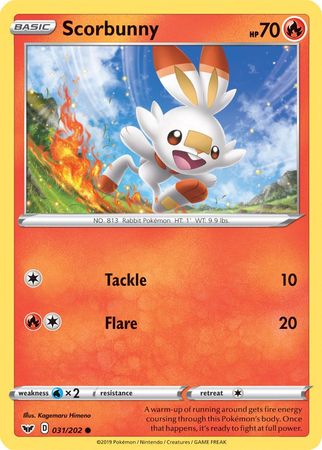 Scorbunny (031/202) (Premium Collection) [Sword & Shield: Base Set] | RetroPlay Games