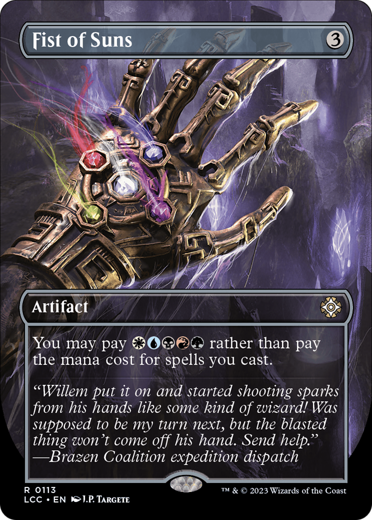 Fist of Suns (Borderless) [The Lost Caverns of Ixalan Commander] | RetroPlay Games