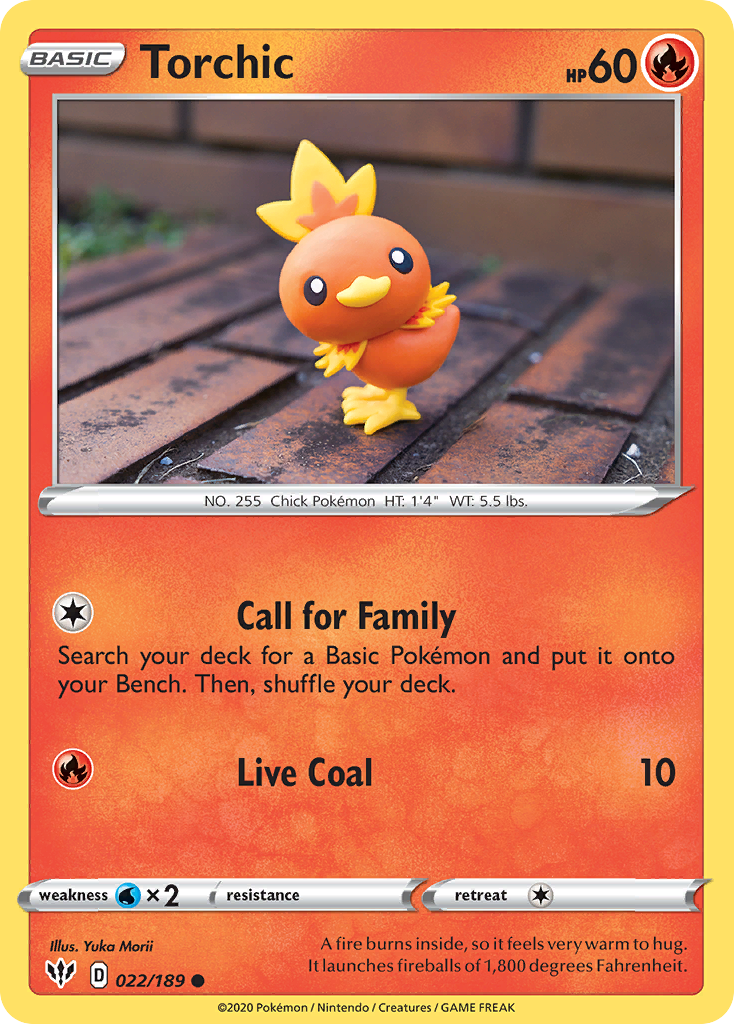 Torchic (022/189) [Sword & Shield: Darkness Ablaze] | RetroPlay Games