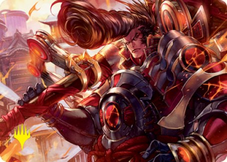 Upriser Renegade Art Card (Gold-Stamped Signature) [Kamigawa: Neon Dynasty Art Series] | RetroPlay Games