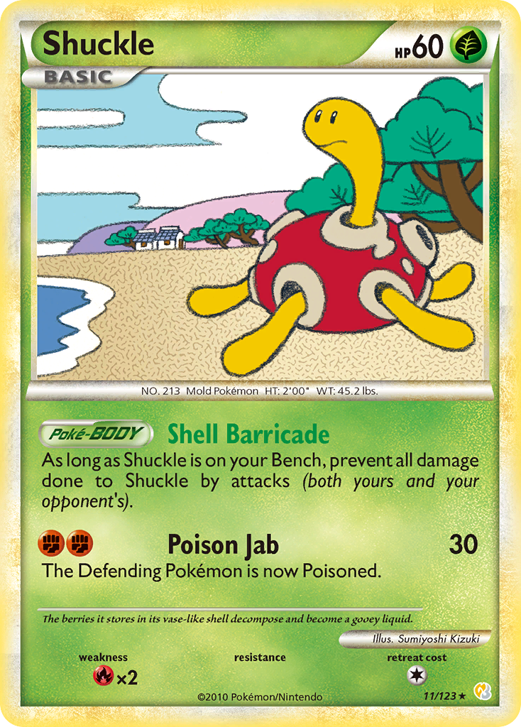 Shuckle (11/123) [HeartGold & SoulSilver: Base Set] | RetroPlay Games