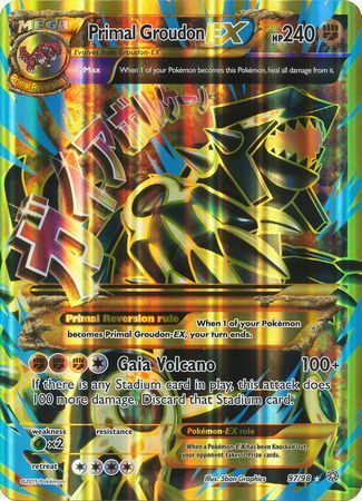 Primal Groudon EX (97/98) (Jumbo Card) [XY: Ancient Origins] | RetroPlay Games