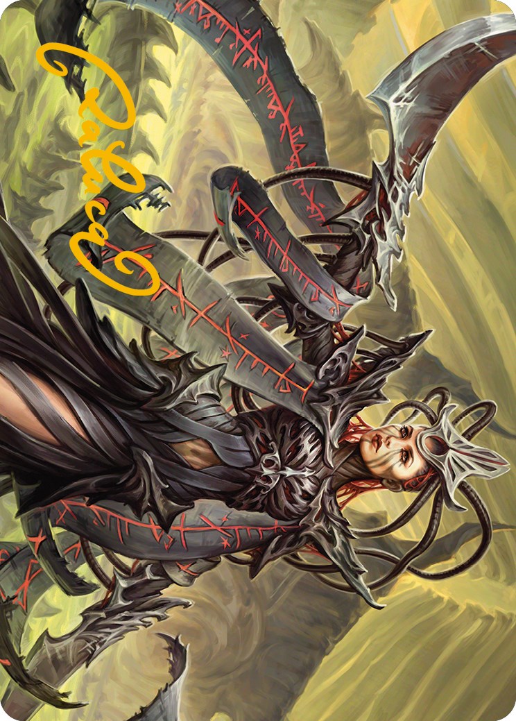Testament Bearer Art Card (Gold-Stamped Signature) [Phyrexia: All Will Be One Art Series] | RetroPlay Games