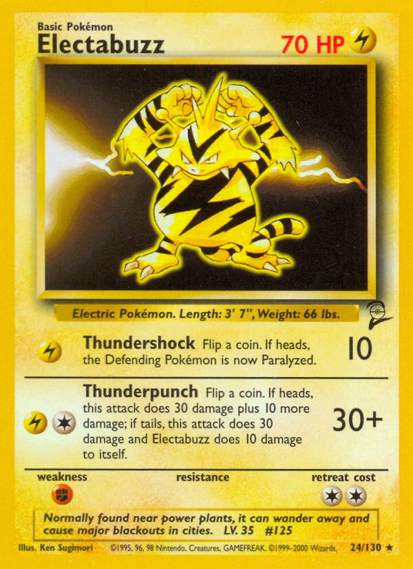 Electabuzz (24/130) [Base Set 2] | RetroPlay Games