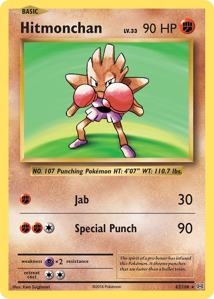 Hitmonchan (62/108) (Theme Deck Exclusive) [XY: Evolutions] | RetroPlay Games