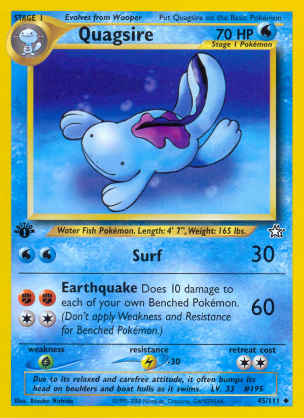 Quagsire (45/111) [Neo Genesis 1st Edition] | RetroPlay Games