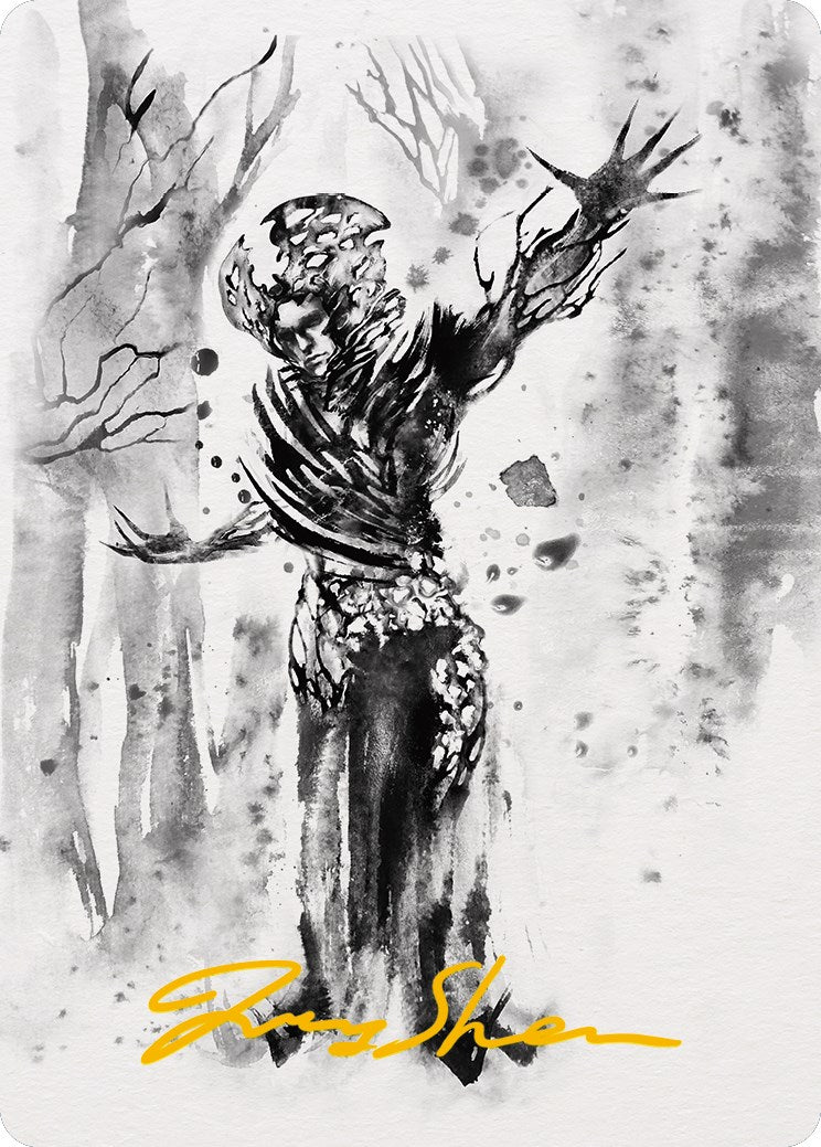 Rustvine Cultivator Art Card (Gold-Stamped Signature) [Phyrexia: All Will Be One Art Series] | RetroPlay Games