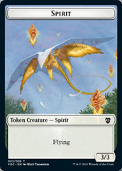 Spirit (003) // Thopter Double-sided Token [Innistrad: Crimson Vow Commander Tokens] | RetroPlay Games