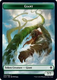 Giant // Food (17) Double-sided Token [Throne of Eldraine Tokens] | RetroPlay Games