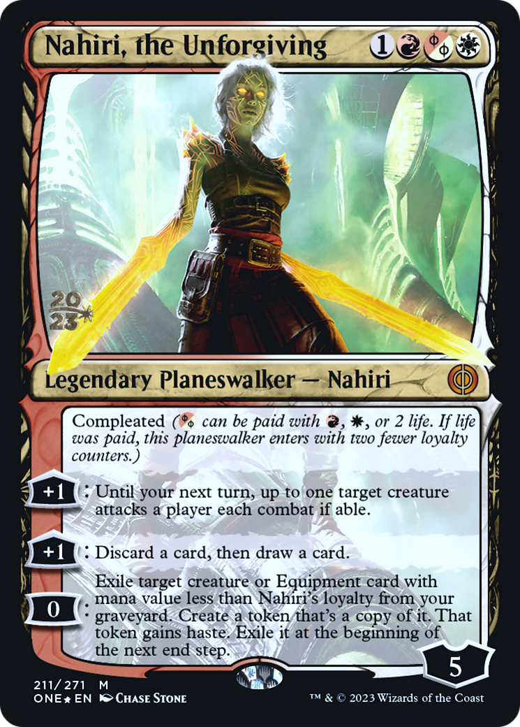 Nahiri, the Unforgiving [Phyrexia: All Will Be One Prerelease Promos] | RetroPlay Games