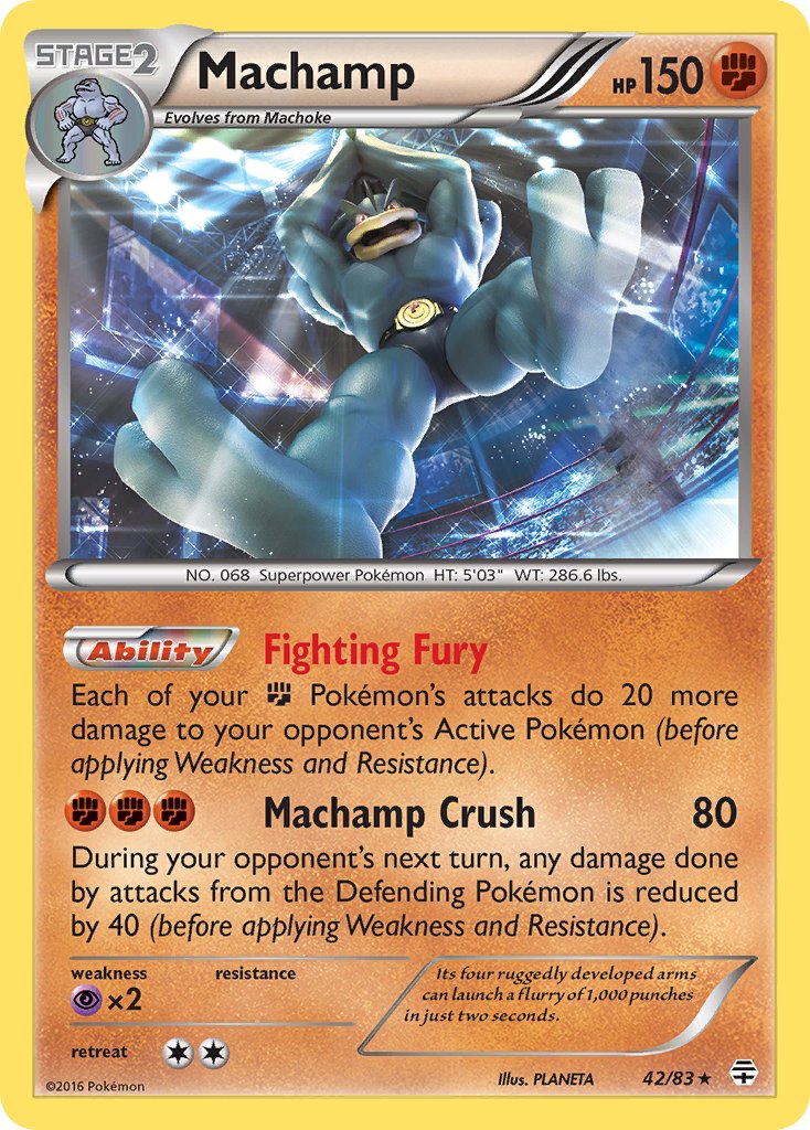 Machamp (42/83) (Theme Deck Exclusive) [XY: Furious Fists] | RetroPlay Games