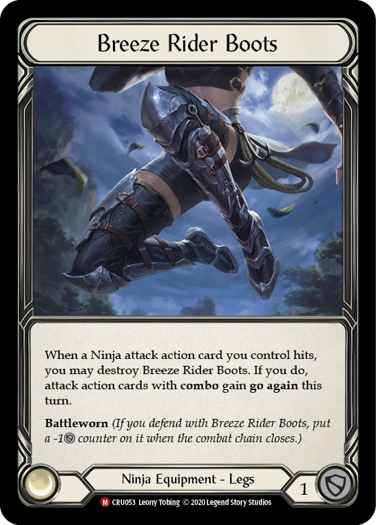 Breeze Rider Boots [CRU053] (Crucible of War)  1st Edition Cold Foil | RetroPlay Games