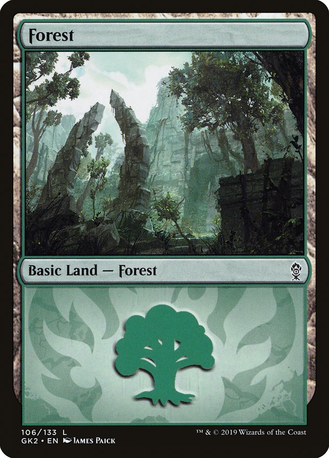 Forest (106) [Ravnica Allegiance Guild Kit] | RetroPlay Games