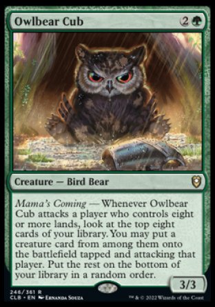 Owlbear Cub [Commander Legends: Battle for Baldur's Gate] | RetroPlay Games