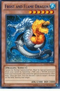Frost and Flame Dragon (Green) [DL15-EN005] Rare | RetroPlay Games