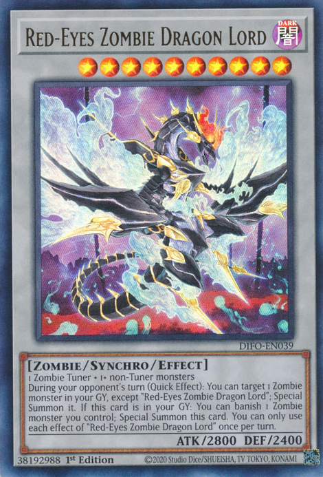 Red-Eyes Zombie Dragon Lord [DIFO-EN039] Ultra Rare | RetroPlay Games